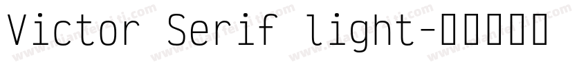 Victor Serif light字体转换